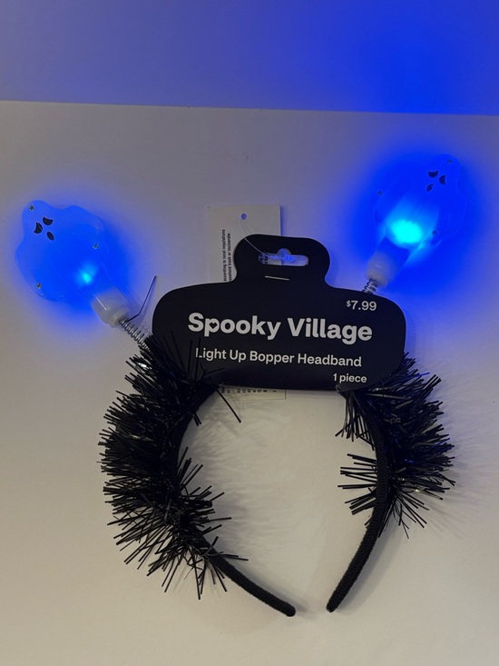 CVS Other - Spooky Village Black Light-Up Bopper Headband.